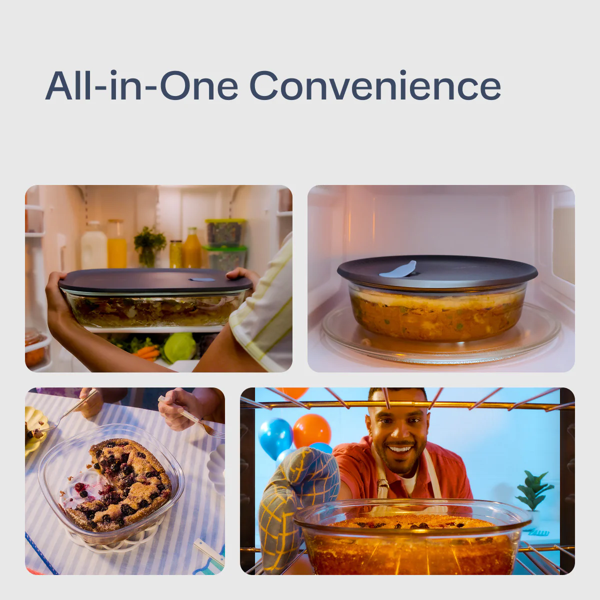 Tupperware Voila™ Glass Square Bakeware | Airtight Food Storage Dish - Image 3